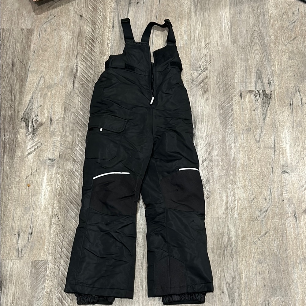 Black Snow Bib Overalls